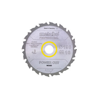 METABO list kružne pile 165x20 mm, 14Z, Power Cut Wood