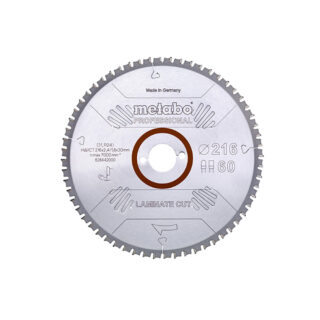 METABO list kružne pile 216x30 mm, 60Z, Laminate Cut