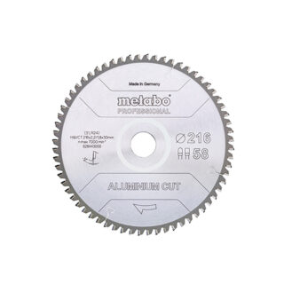 METABO list kružne pile 254x30 mm, 72Z, Aluminium Cut