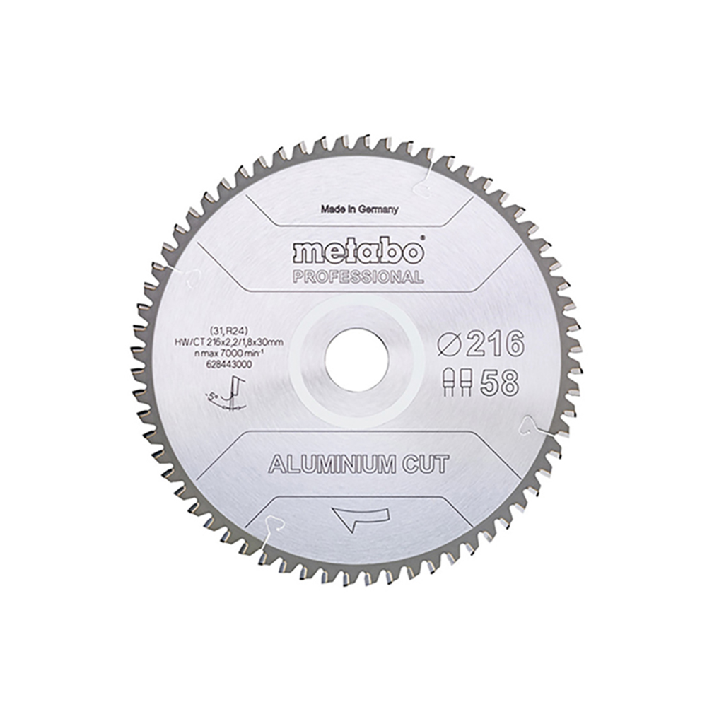 METABO list kružne pile 254x30 mm, 72Z, Aluminium Cut