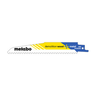 METABO list sabljaste pile BiM 150x1,60 mm Demolition Wood+Metal, 5 kom