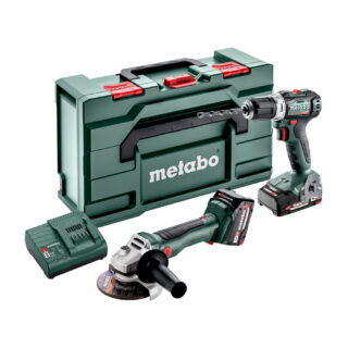METABO aku set Combo 2.6.5 - bušilica-odvijač BS 18 L BL + aku kutna brusilica W 18 L BL 9-125