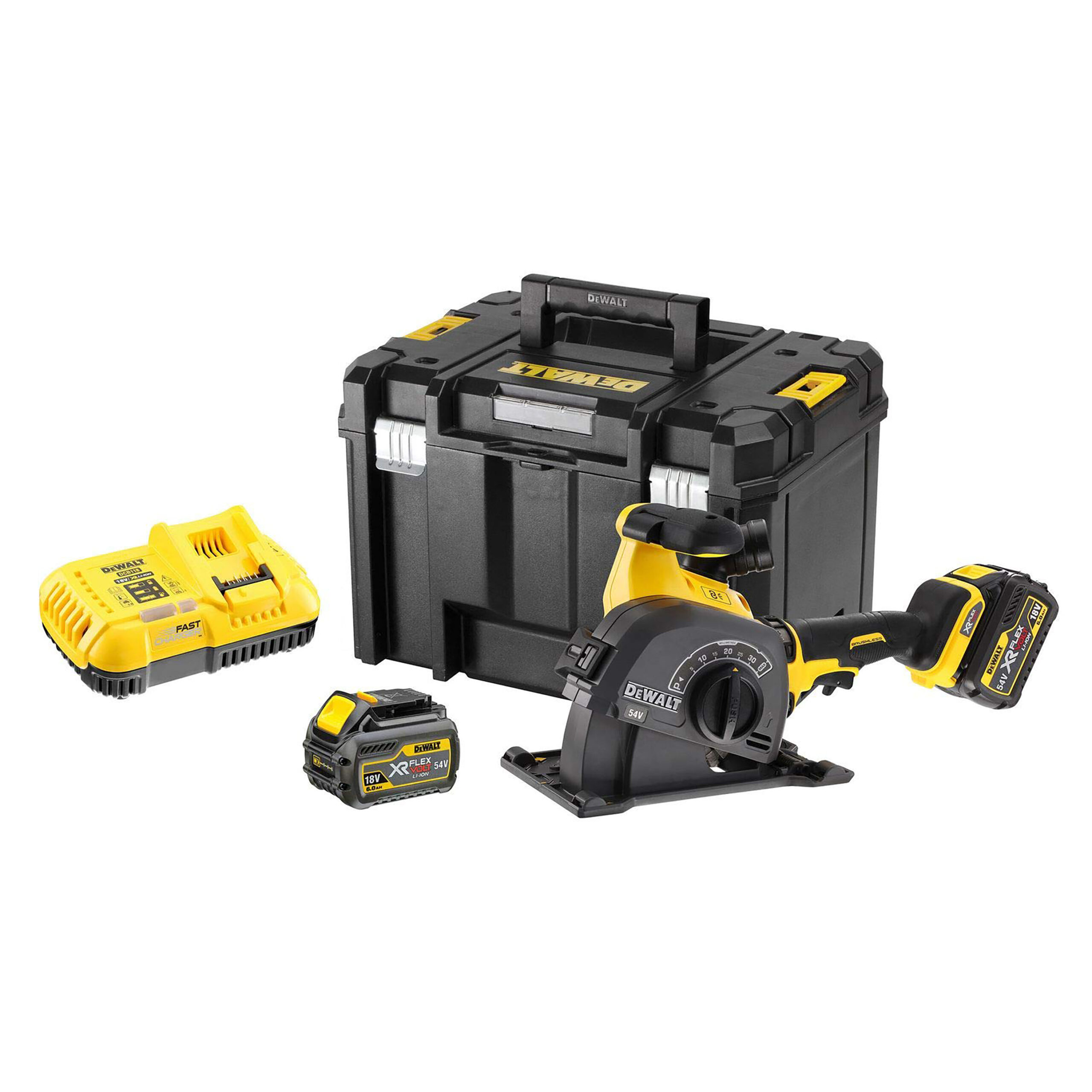 DEWALT aku glodalica za utore DCG200T2 XR FLEXVOLT 2xAku 18/54V 6,0Ah kovčeg