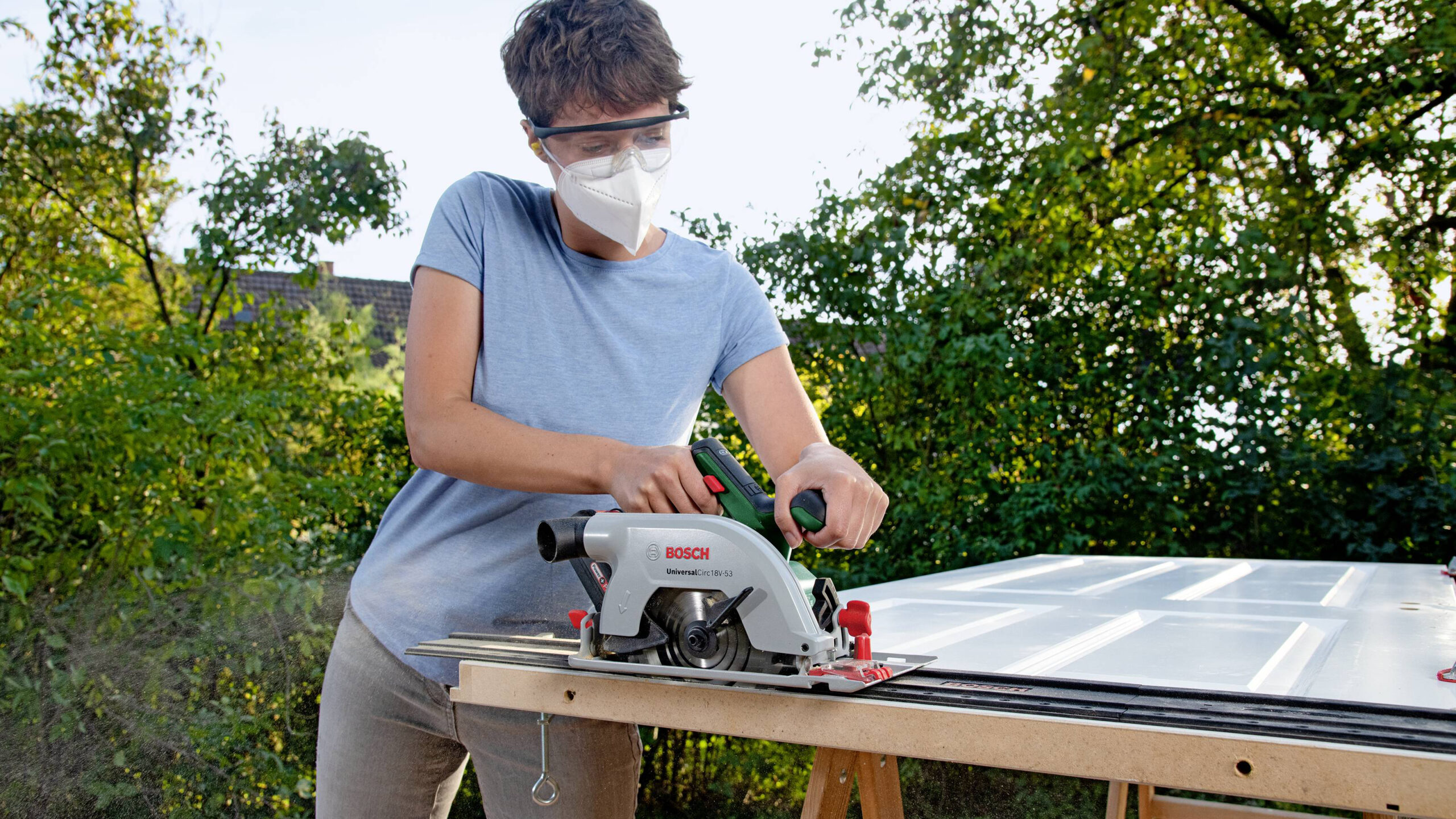 BOSCH aku ručna kružna pila UniversalCirc 18V-53 18V bez baterije - Slika 5