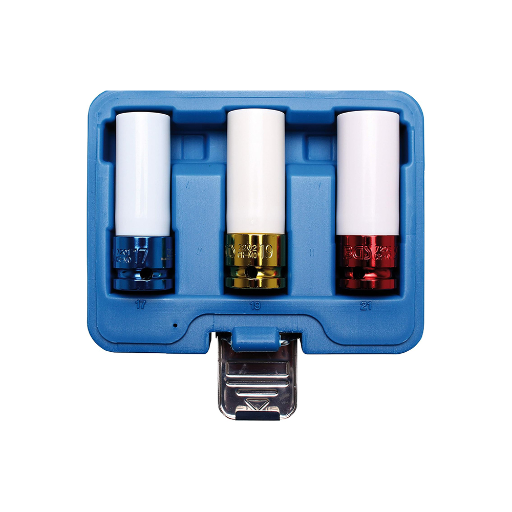 BGS set nasadnih ključeva za alu naplatke 1/2" 17, 19, 21 mm pro+ 7200