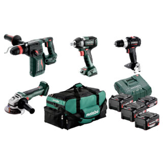METABO aku set - KH 18 LTX + BS 18 LT BL + W 18 L BL + SSW 18 LT 300 BL
