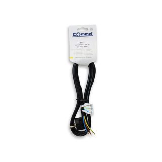 COMMEL priključni kabel 1,5m 16A crni 0511