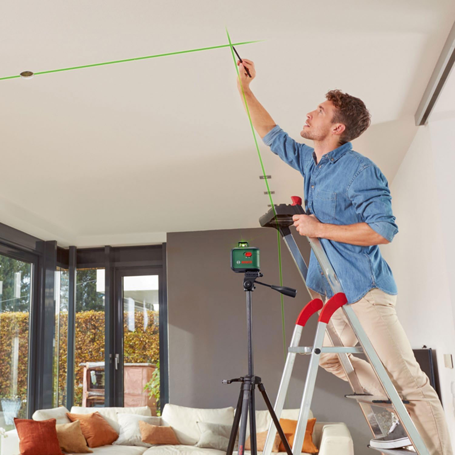 BOSCH laserski nivelir AdvancedLevel 360 Set + stativ - Slika 3