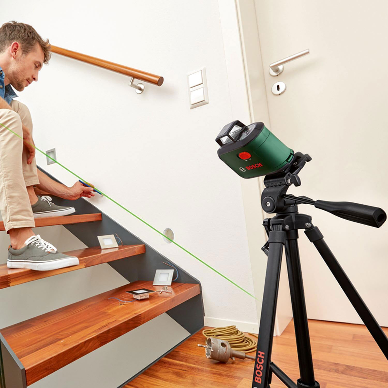 BOSCH laserski nivelir AdvancedLevel 360 Set + stativ - Slika 5