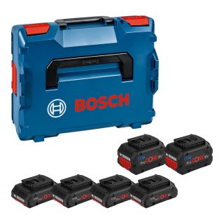 BOSCH aku set ProCORE 4xAku 18V 4,0Ah + 2xAku 18V 8,0Ah L-Boxx