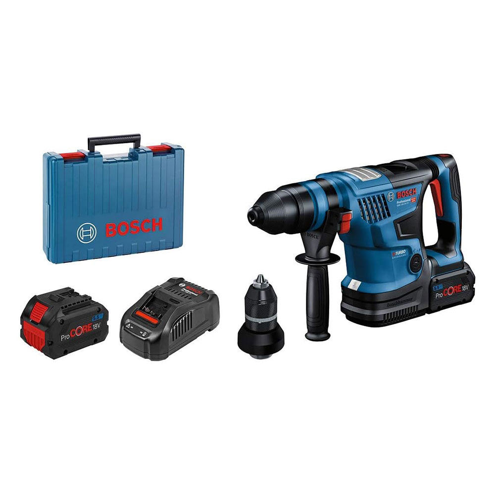 BOSCH aku bušaći čekić GBH 18V-34 CF 2xAku 18V 8,0Ah kovčeg