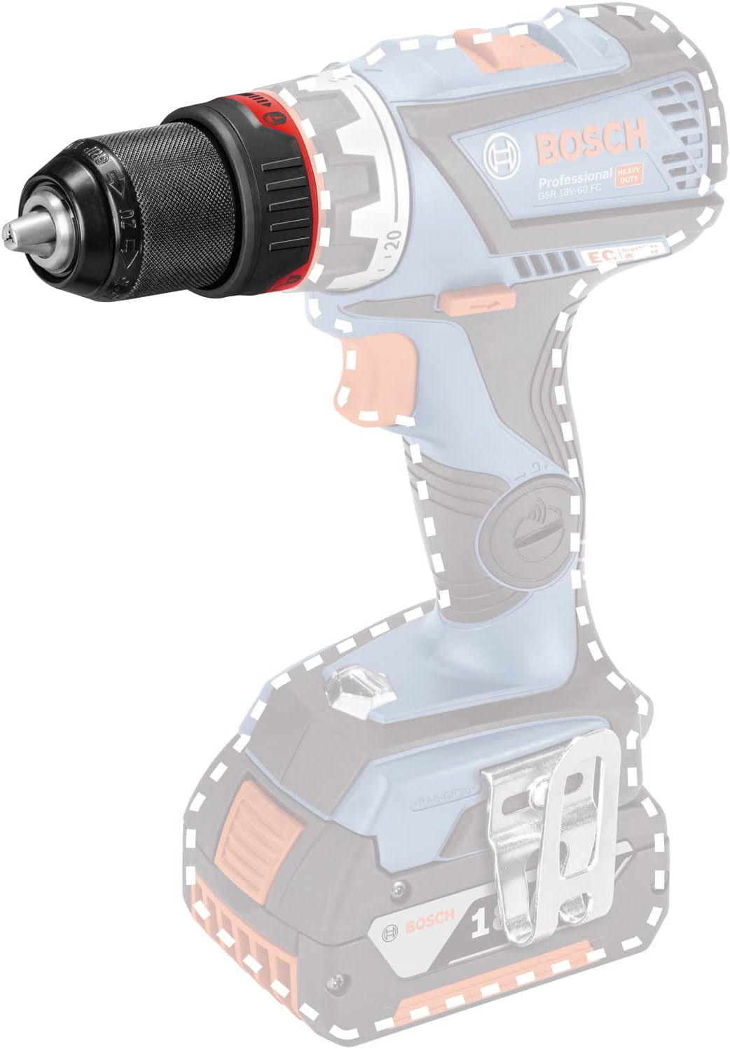 BOSCH nastavak stezna glava GFA 18-M FC2 FlexiClick - Slika 2