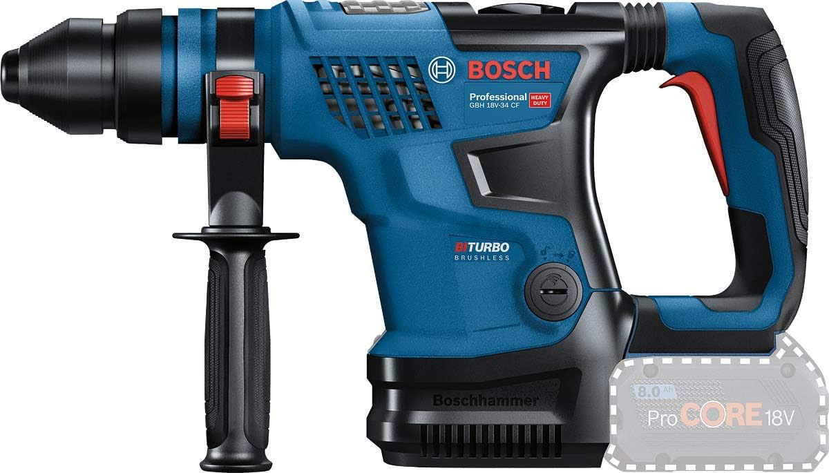 BOSCH aku bušaći čekić GBH 18V-34 CF 2xAku 18V 8,0Ah kovčeg - Slika 3