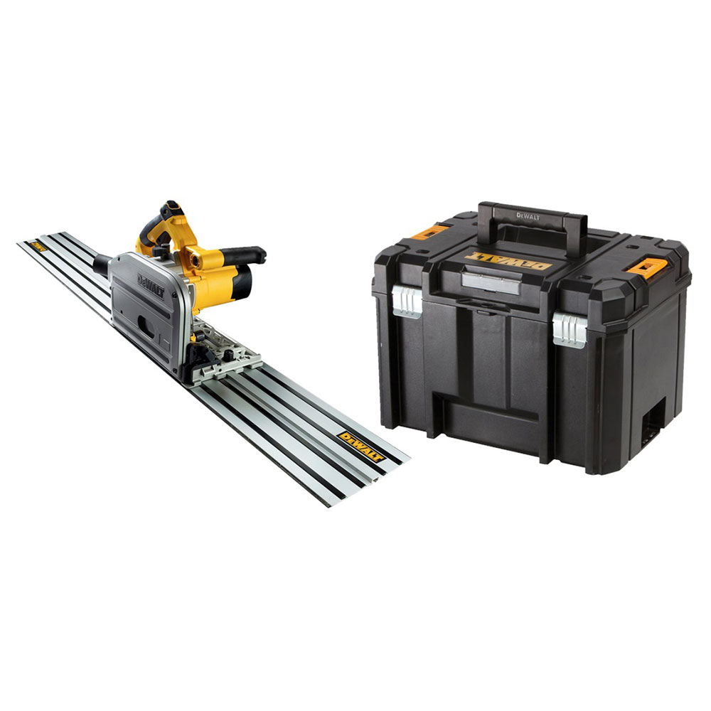 DEWALT kružna pila za uranjanje DWS520KTR-QS + vodilica 1,5m kovčeg