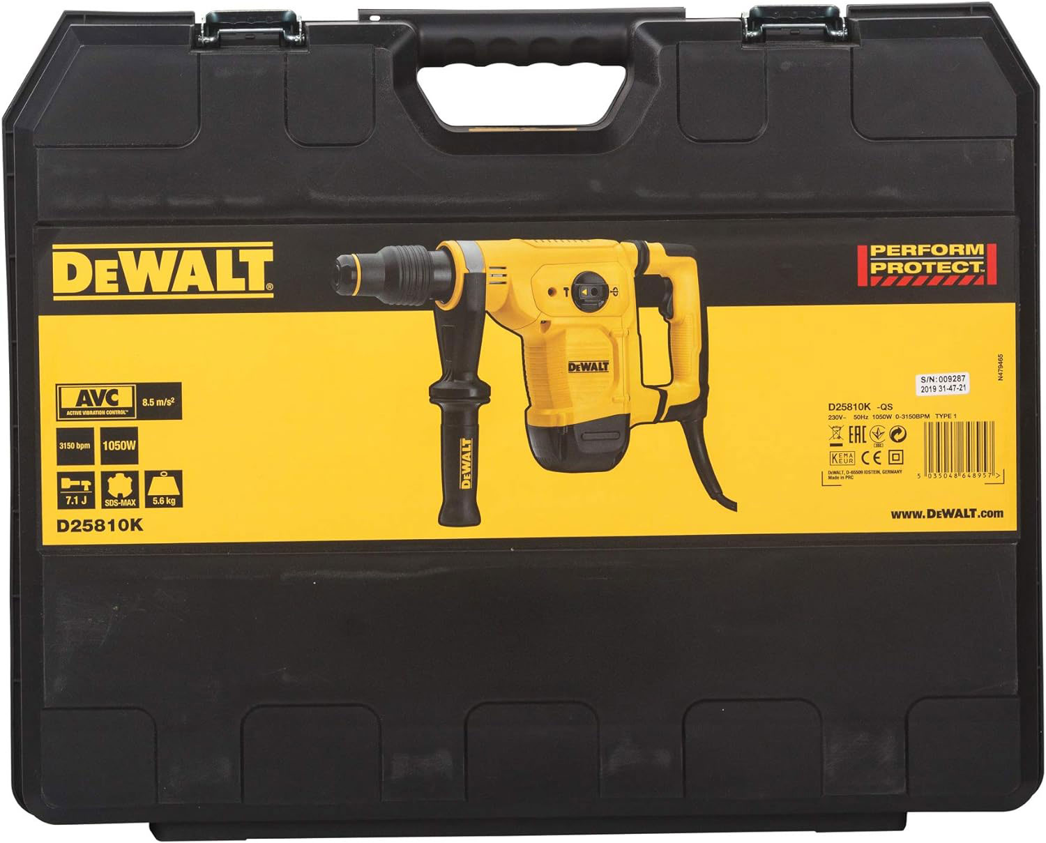 DEWALT udarni čekić D25810K-QS - Slika 2