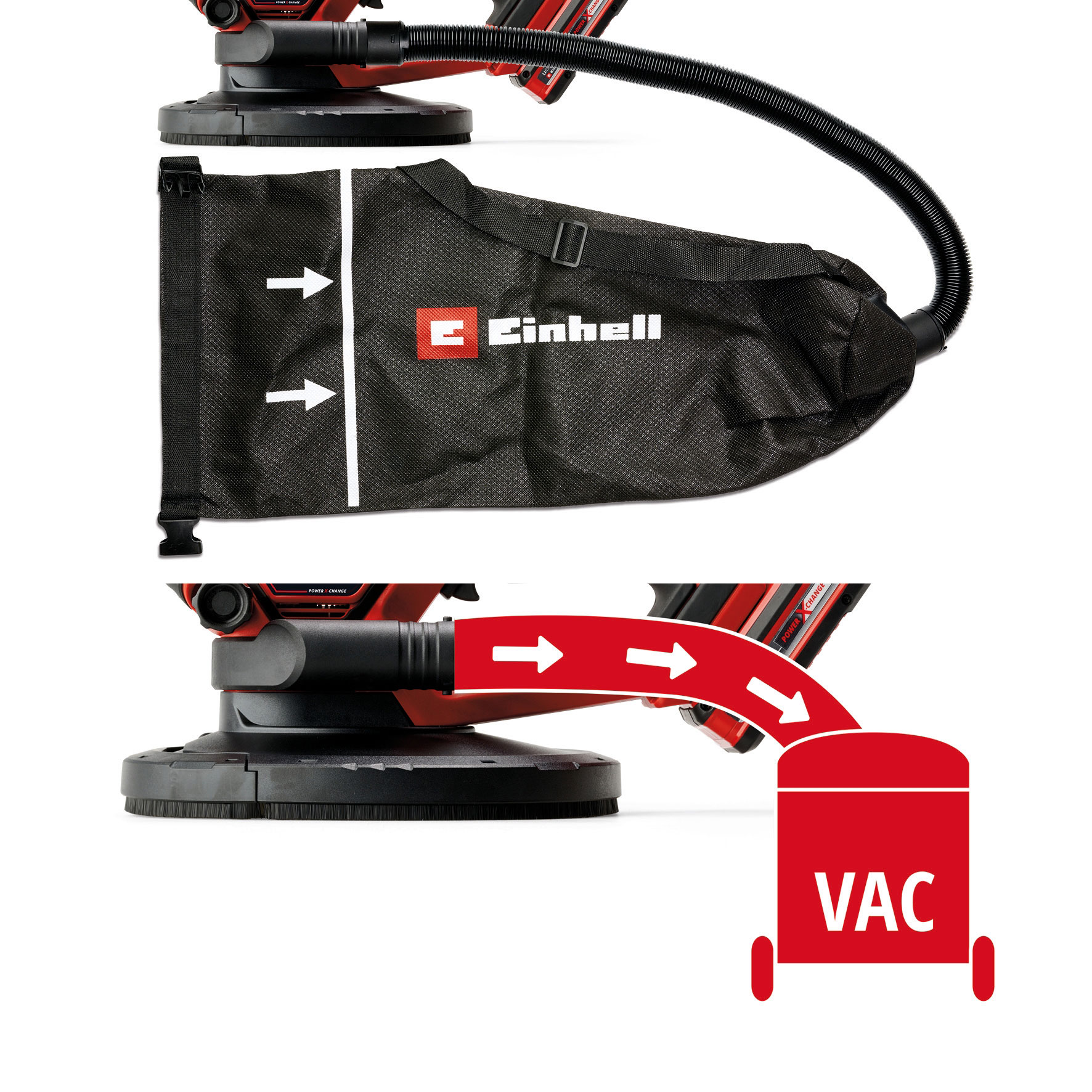 EINHELL aku brusilica za zidove i stropove TP-DWS 18/225 Li BL PXC 18V bez baterije - Slika 2
