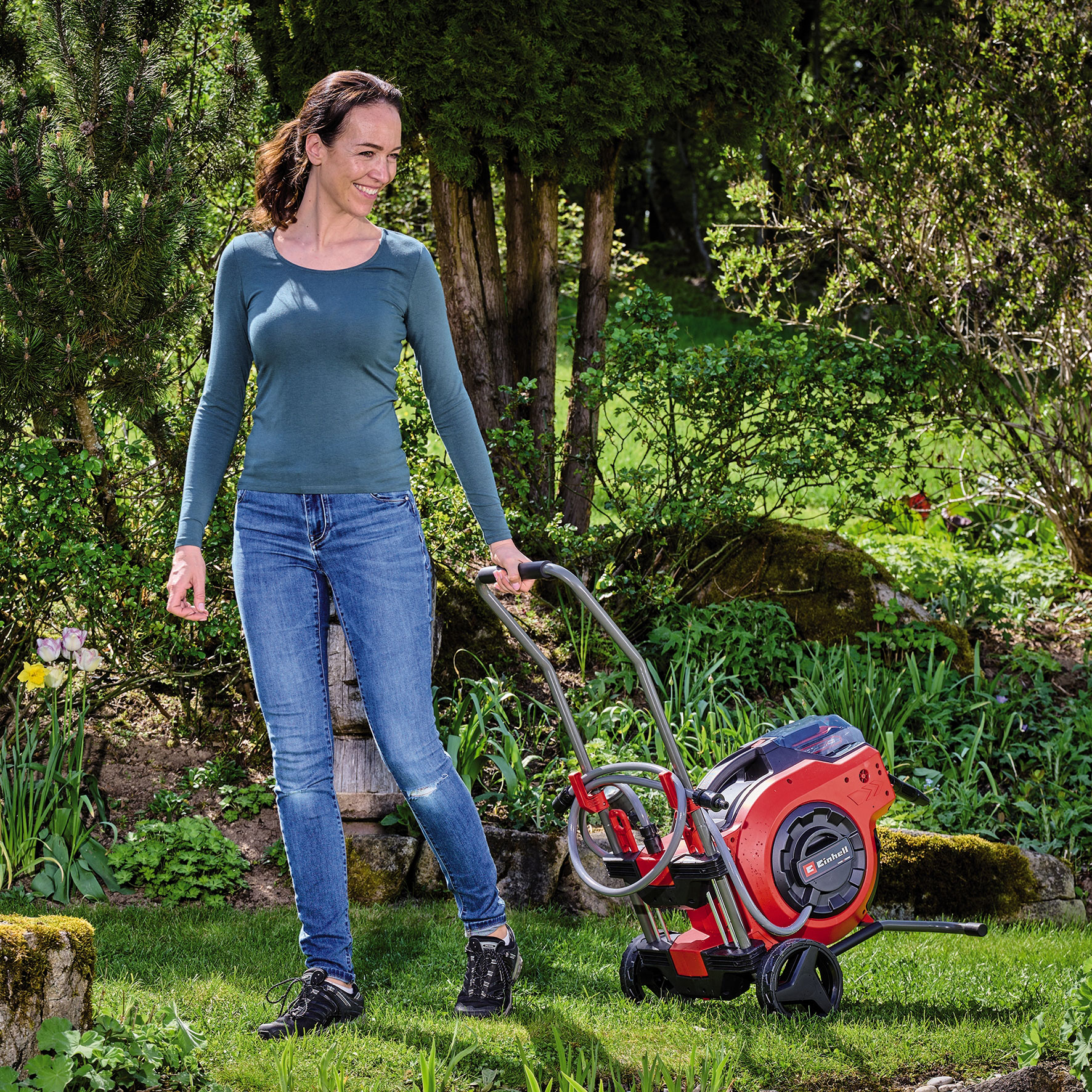 EINHELL stalak i kolica za aku vrtno crijevo GE-HR 18/30 Li Solo - Slika 6