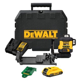 DEWALT križni laserski nivelir DCLE34031D1-QW 18V 2,0Ah kovčeg