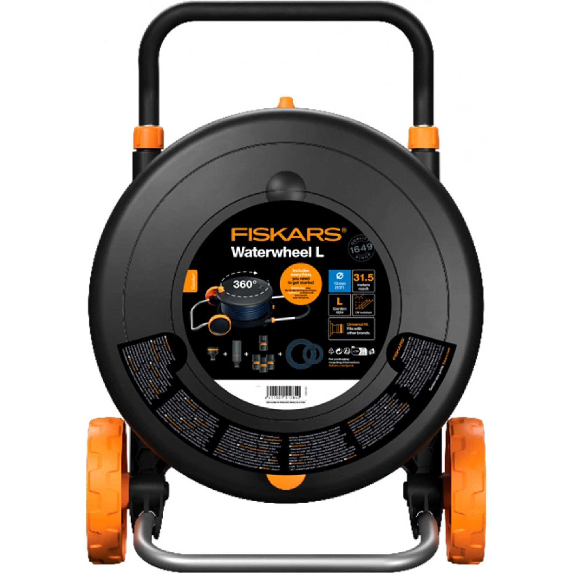 FISKARS vrtno crijevo u kolutu s kolicima L, 13mm, 1/2", 30m 1071670 - Slika 3