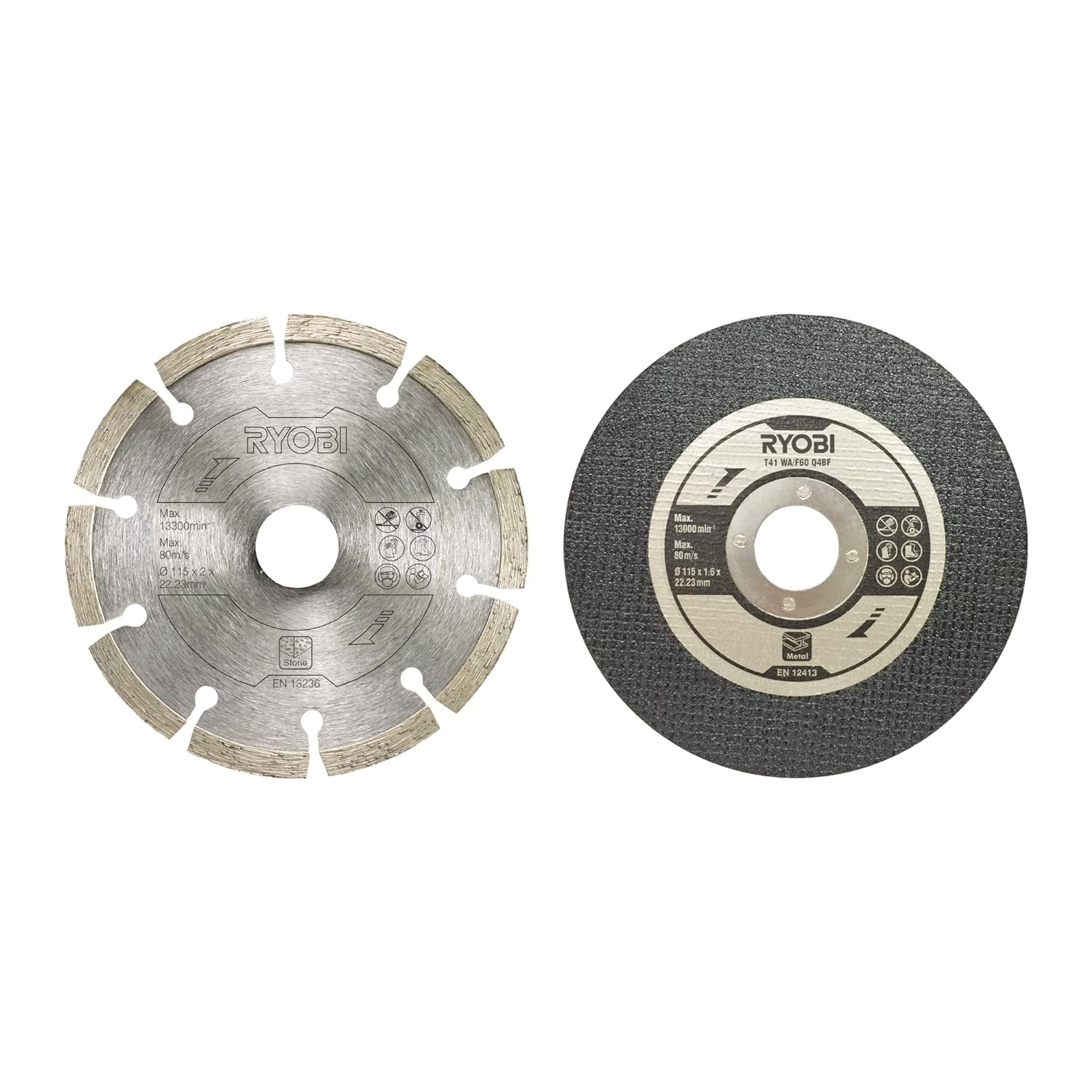 RYOBI set reznih ploča 115x22,23 mm 6/1 - Slika 2