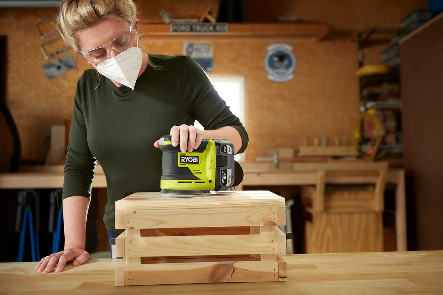RYOBI aku ekscentrična brusilica RROS18-0 18V bez baterije - Slika 3