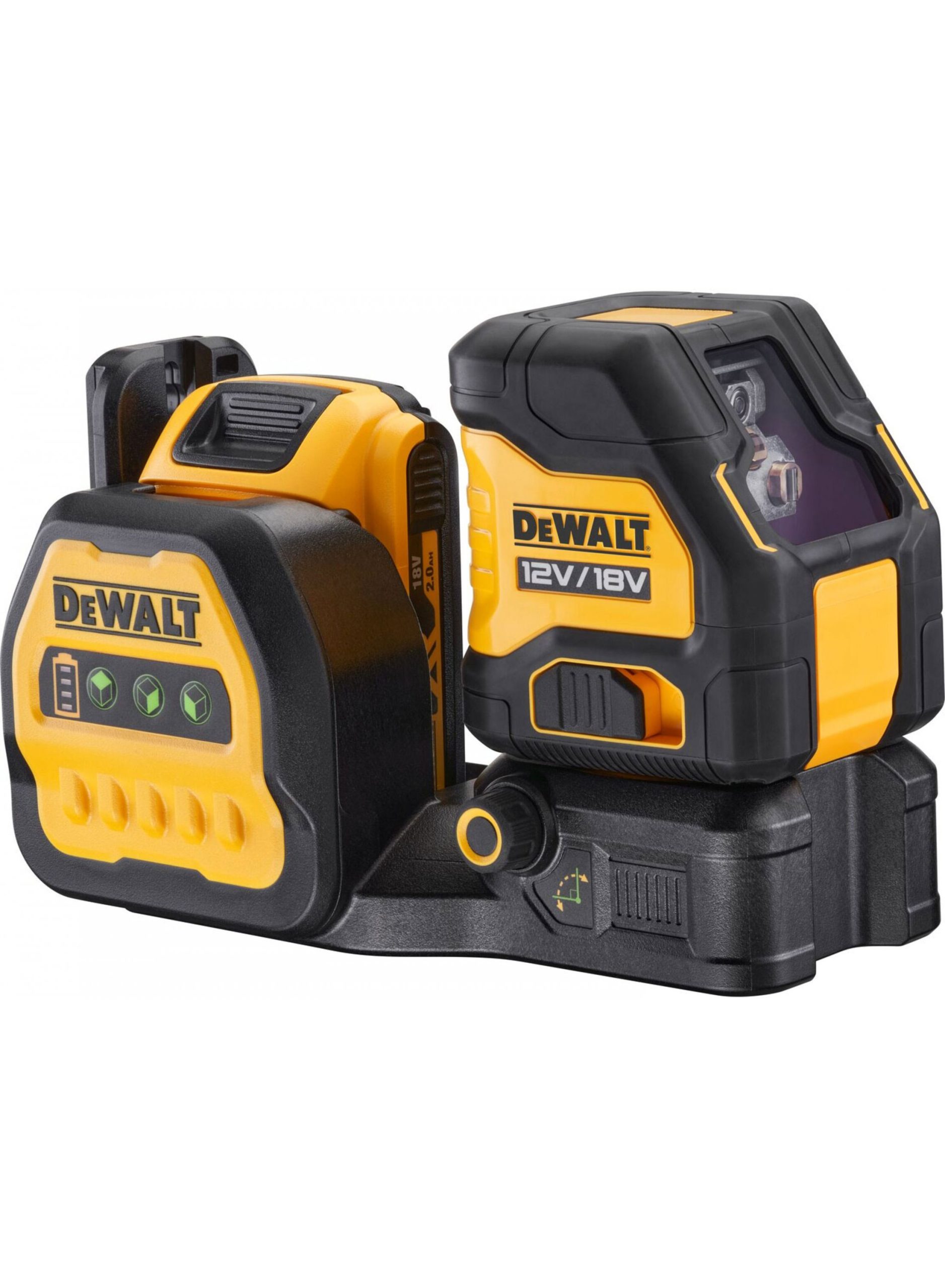 DEWALT križni laserski nivelir DCE088D1G18-QW 12/18V 2,0Ah kovčeg - Slika 2