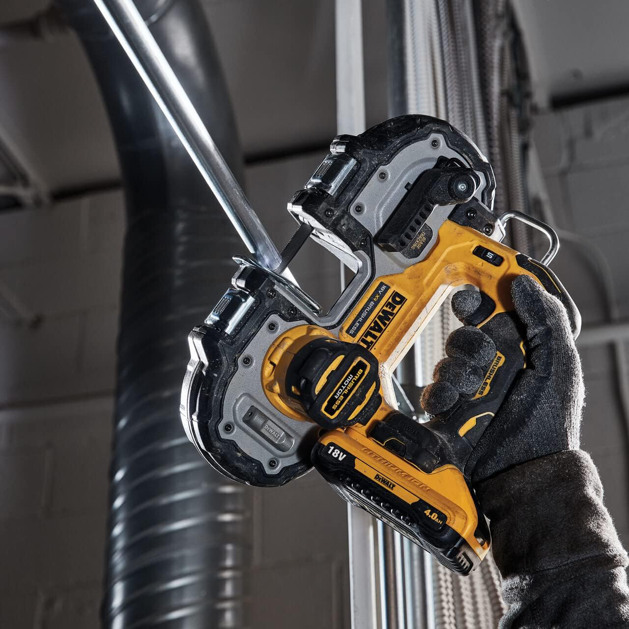 DEWALT aku tračna pila DCS377NT-XJ XR 18V bez baterije kovčeg - Slika 2