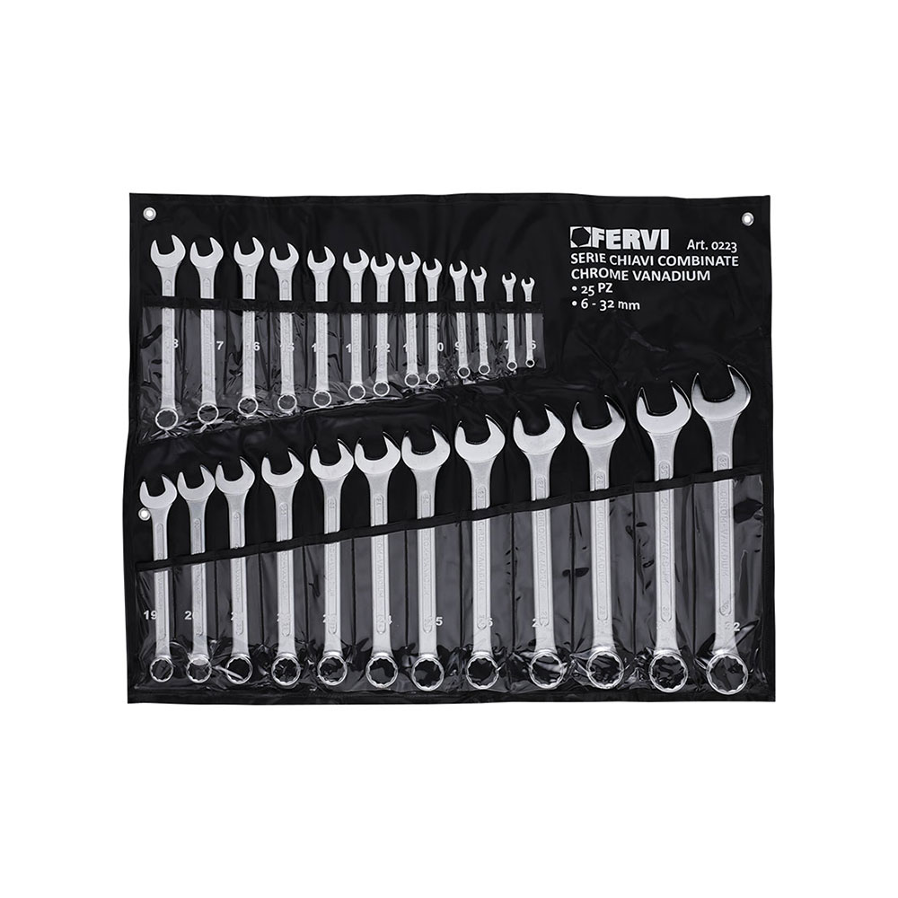 FERVI set viljuškasto-okastih ključeva 6-32 mm 25 dj. 0223-FRV