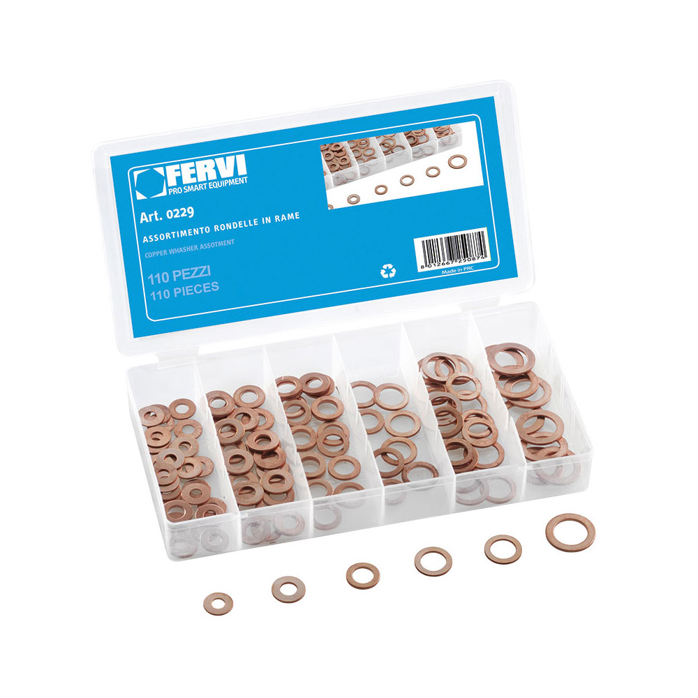 FERVI set bakrenih podloški M6-M16 110 dj. 0229-FRV