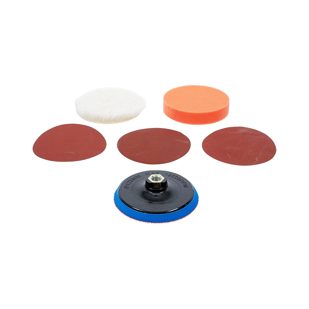 BGS set za brušenje i poliranje 125 mm 6 dj. 8592
