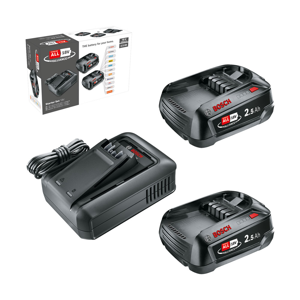 BOSCH aku set PBA 2xAku 18V 2,5Ah 1x punjač AL 18V-45