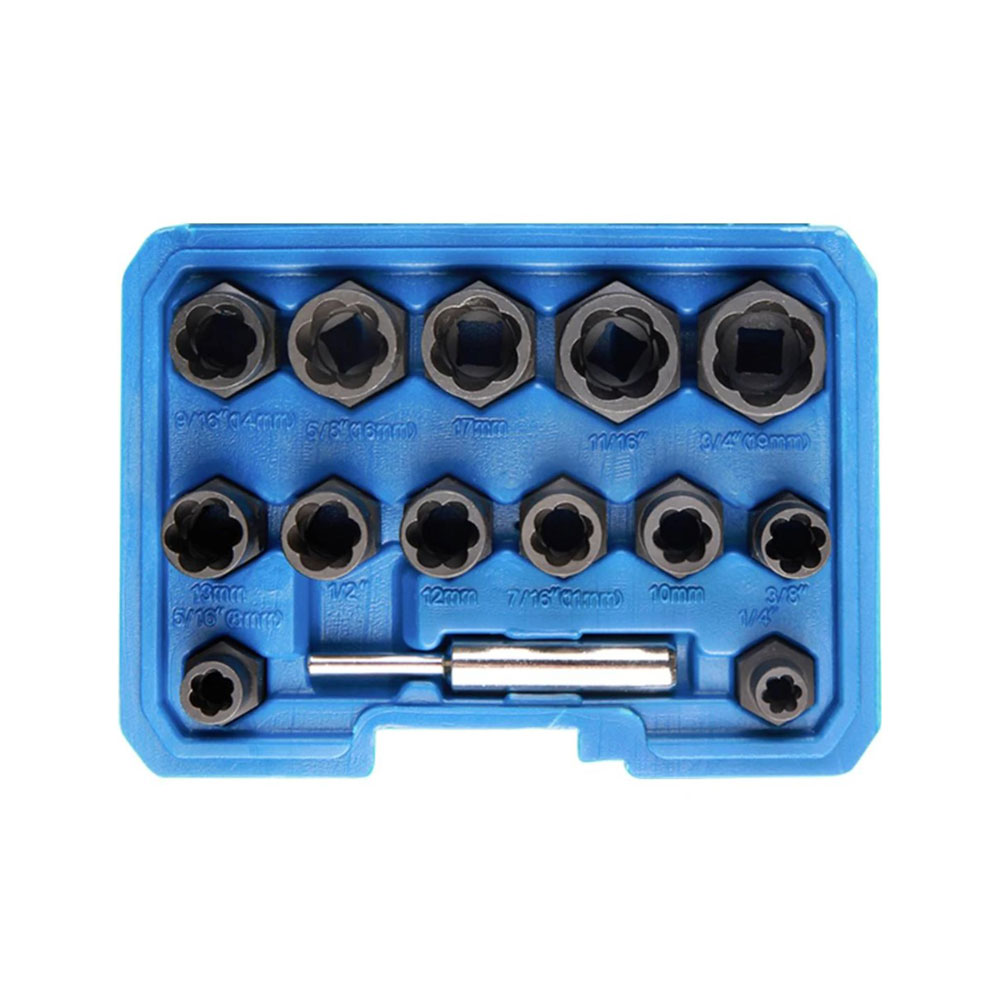 KUNZER set spiralnih nasadnih ključeva 3/8" 8-19 mm, 14 dj. 7SA141-KUN