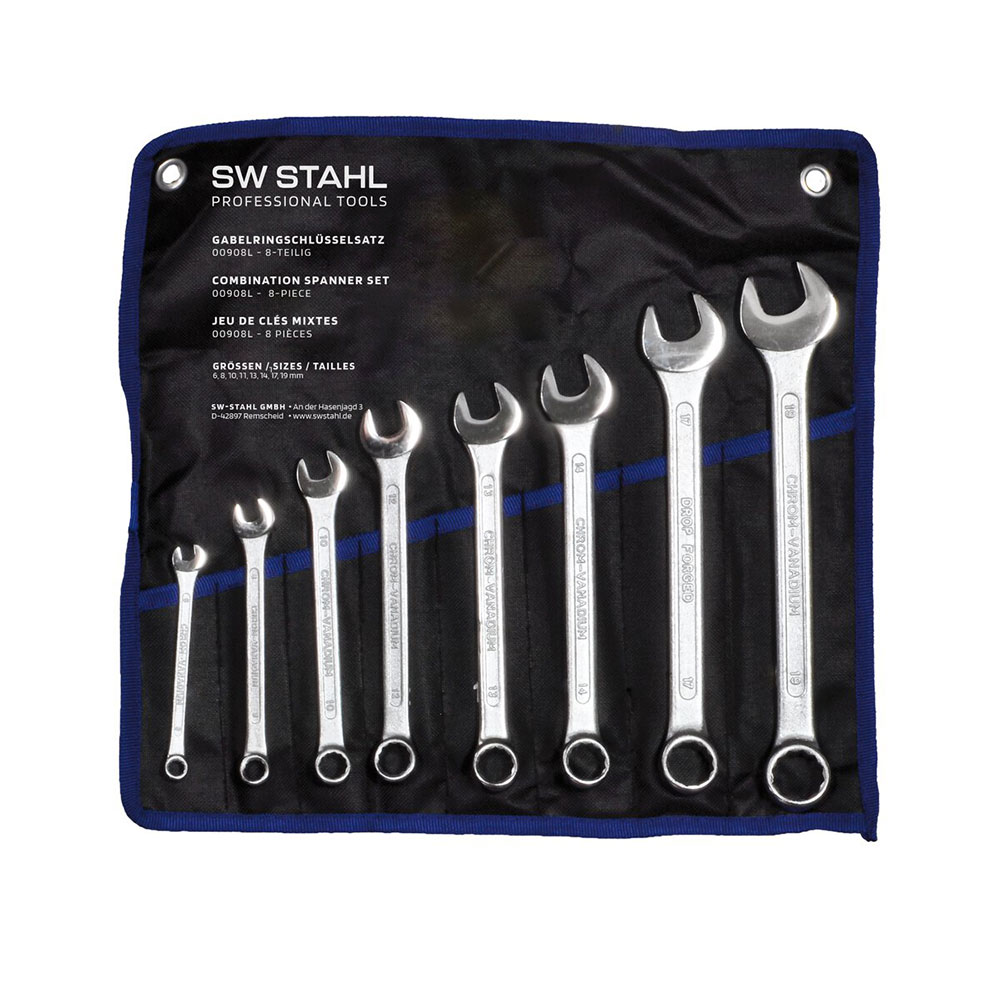 SW STAHL set ključeva viličasto-okasti 6-19 mm 8 dj. 00908L-SWT