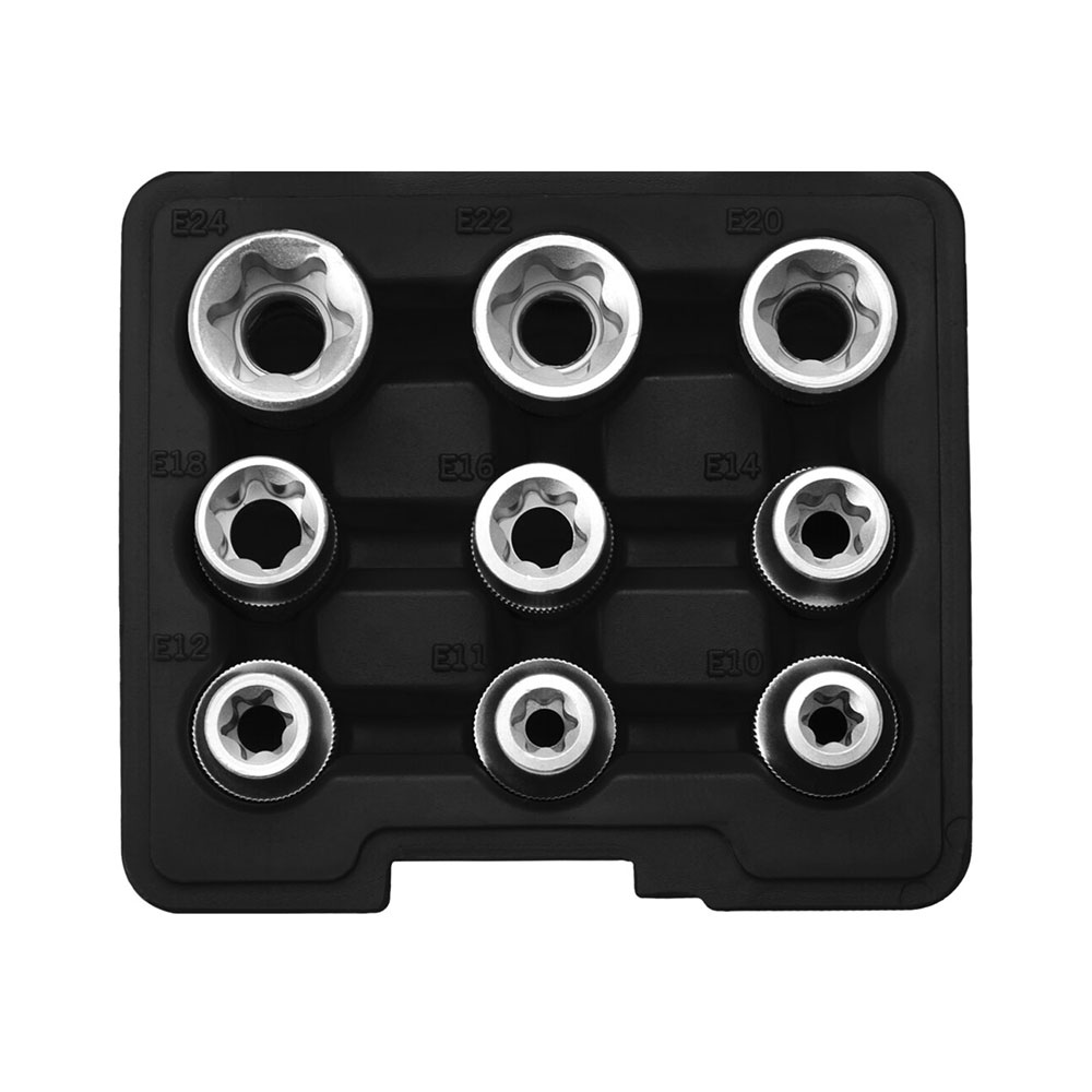 SW STAHL set nasadnih ključeva 1/2" E10-E24, 9 dj. 04435L-SWT