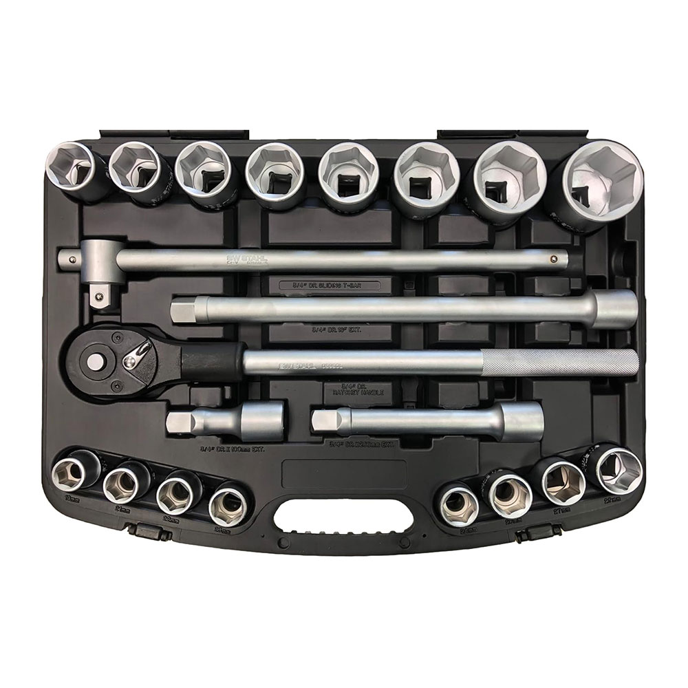 SW STAHL set nasadnih ključeva 3/4'' 19-50 mm 21 dj. 07660L-SWT