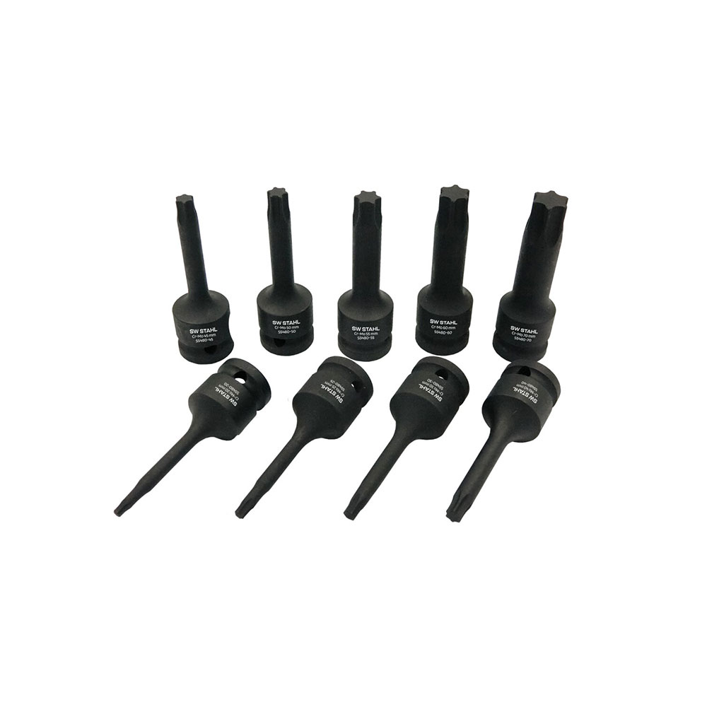 SW STAHL set nasadnih ključeva torx dugi 1/2" 9 dj. S5480-SWT