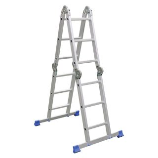 TESLER ljestve aluminijske, preklopne, 12 gazišta TTG 4X3D