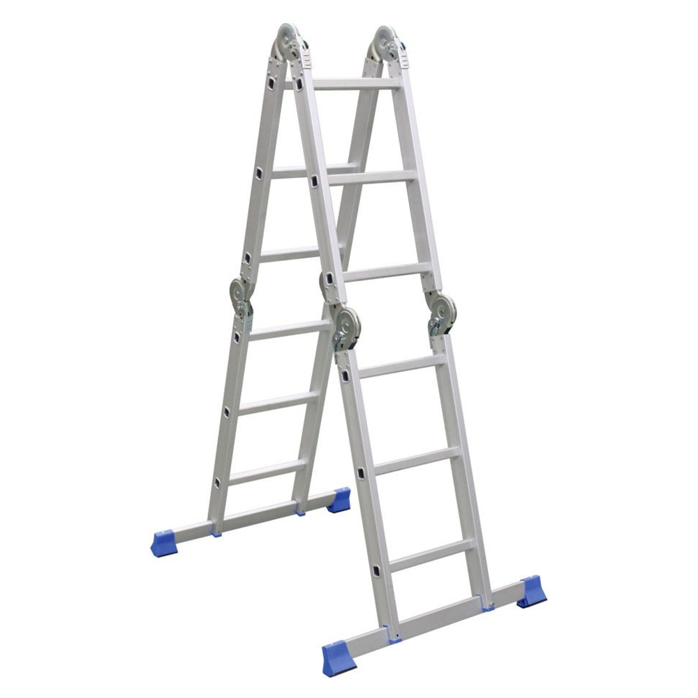 TESLER ljestve aluminijske, preklopne, 12 gazišta TTG 4X3D