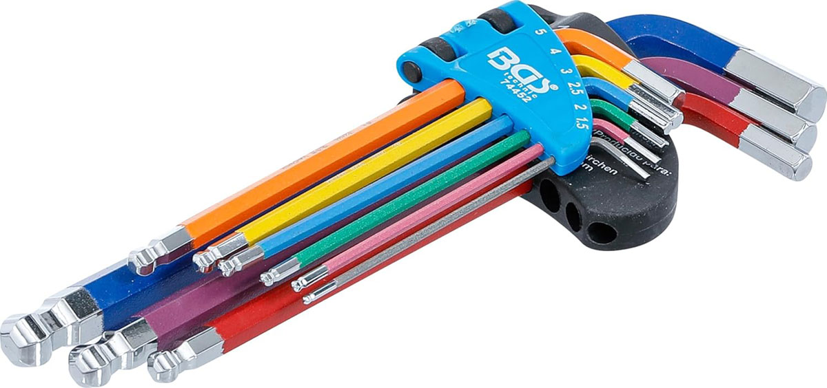 BGS set imbusa dugih s kuglicom 1,5-10 mm 9 dj. 74452 - Slika 2