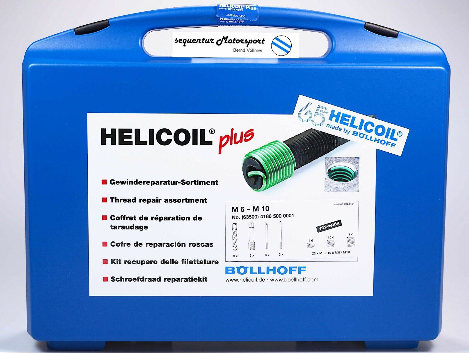 HELICOIL BOLLHOFF set za popravak navoja M6-M10 132 dj. 41865000001-HLI - Slika 2