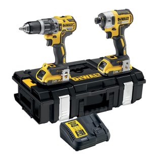 DEWALT aku set DCK266P2-QW - aku bušilica DCD796 + aku udarni odvijač DCF887 XR 2xAku 18V 5,0Ah kovčeg