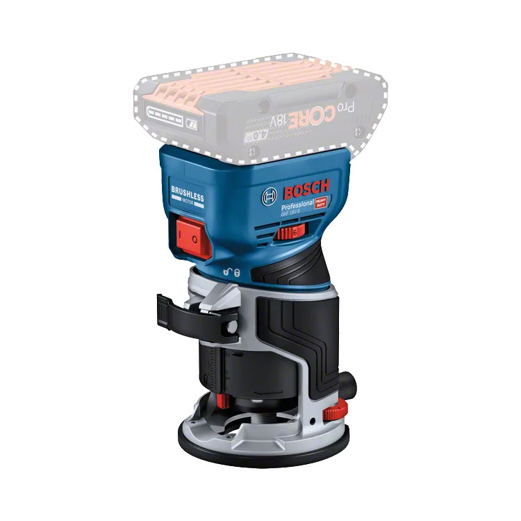BOSCH aku glodalica za rubove GKF 18V-8 18V bez baterije kovčeg - Slika 2