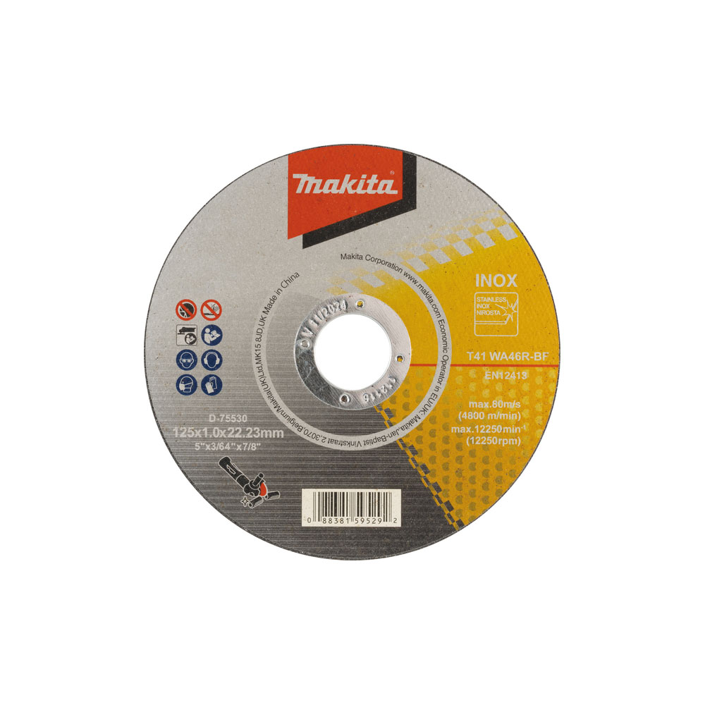 MAKITA rezna ploča za inox 125x1,0x22,23 mm D-75530