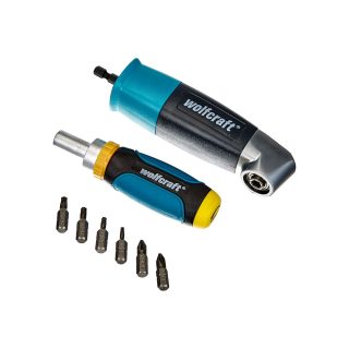 WOLFCRAFT set bitova s držačem i račnom 8-dijelni W1001000