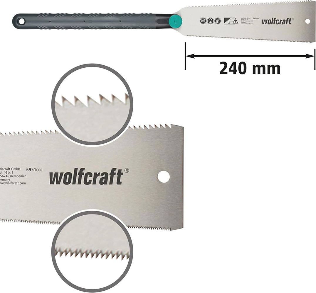 WOLFCRAFT višenamjenska ručna pila 240 mm W6951000 - Slika 5