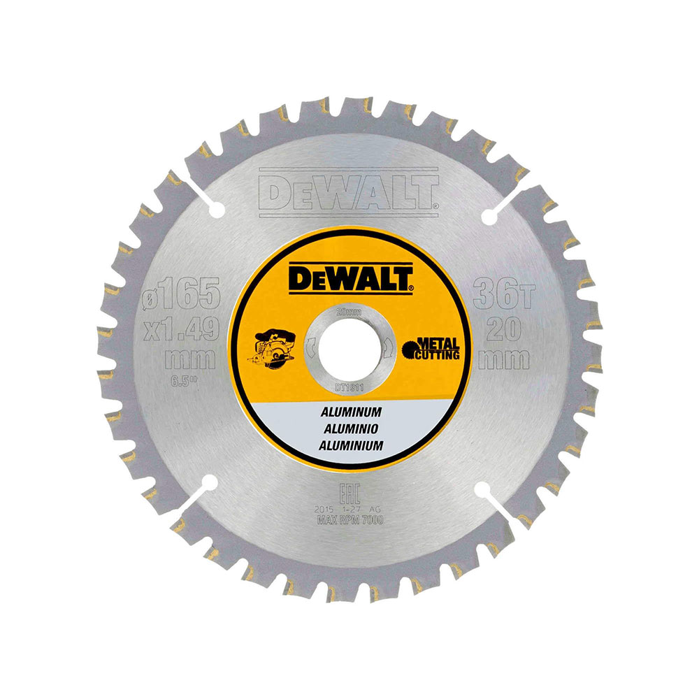 DEWALT list kružne pile 165x20x1,49 mm, 36Z, za aluminij DT1911-QZ