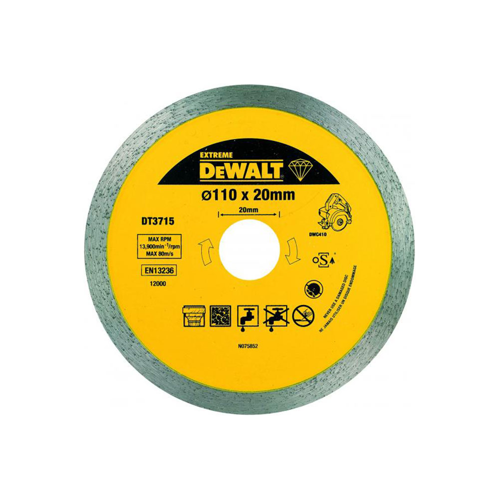 DEWALT dijamantna rezna ploča 110x20 mm DT3715-QZ