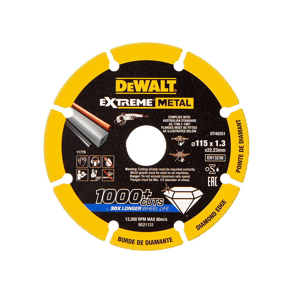 DEWALT dijamantna rezna ploča segmentirana 115x22,23 mm DT40251-QZ