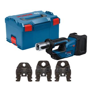 BOSCH aku alat za prešanje GPT 18V-19 + SV čeljusti bez baterije kovčeg