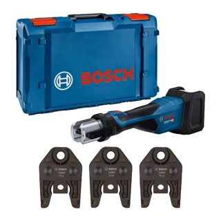 BOSCH aku alat za prešanje GPT 18V-32 + TH čeljusti bez baterije kovčeg